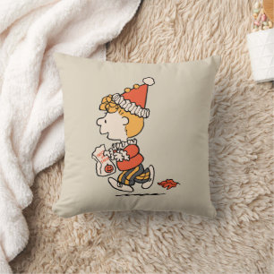 Peanuts Sally Clown Costume Halloween Throw Pillow