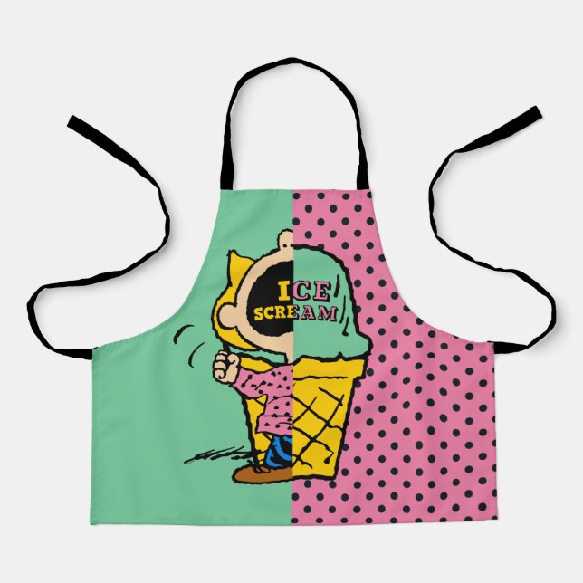 Peanuts | Sally Ice Cream Half & Half Apron (Front)