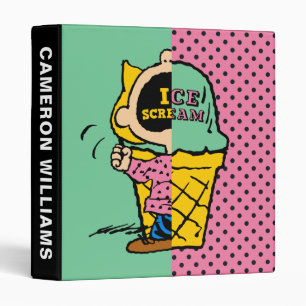 Peanuts   Sally Ice Cream Half & Half Binder