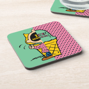 Peanuts   Sally Ice Cream Half & Half Coaster
