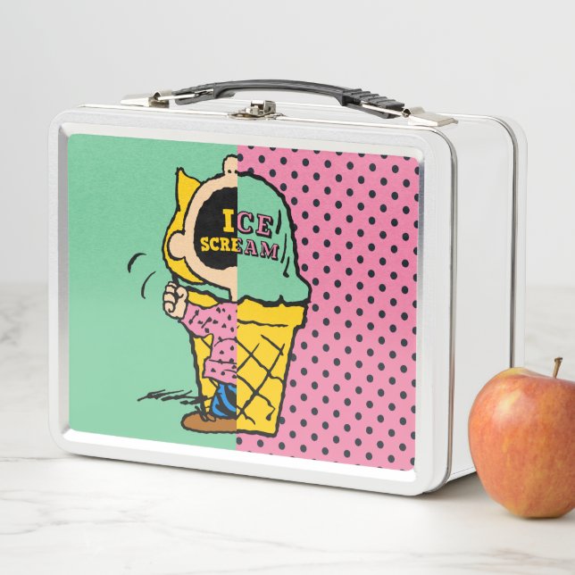 Peanuts | Sally Ice Cream Half & Half Metal Lunch Box (In Situ)