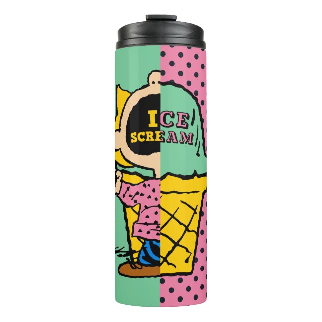 Peanuts | Sally Ice Cream Half & Half Thermal Tumbler (Front)