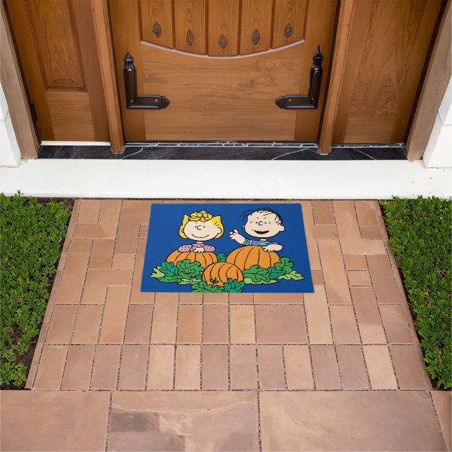 Peanuts | Sally & Linus in the Pumpkin Field Doormat (Outdoor)
