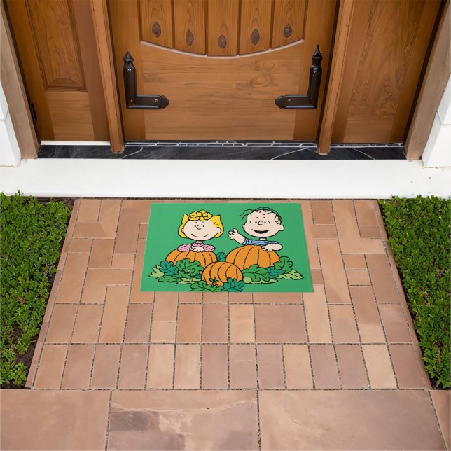 Peanuts | Sally & Linus in the Pumpkin Field Doormat (Outdoor)