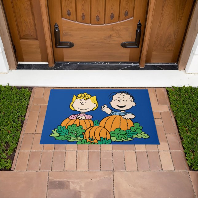 Peanuts | Sally & Linus in the Pumpkin Field Doormat (Outdoor)