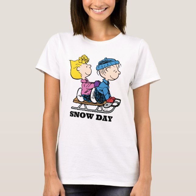 Peanuts | Sally & Linus Sled Riding T-Shirt (Front)
