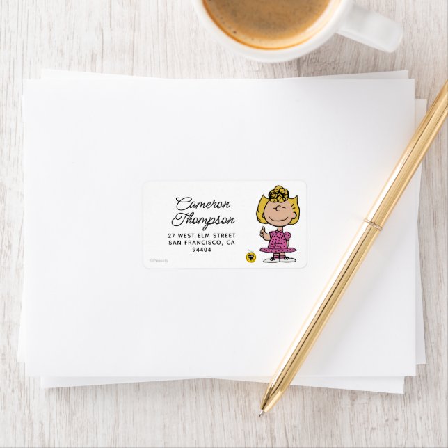 Peanuts | Sally Super Smile Label (Insitu)