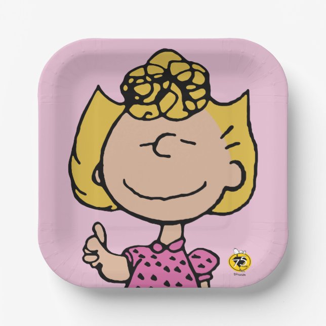 Peanuts | Sally Super Smile Paper Plate (Front)
