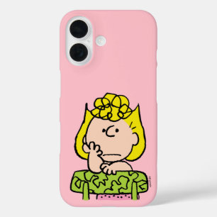 Peanuts   Sally Thinking iPhone 16 Case
