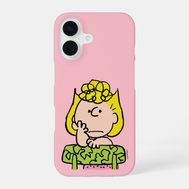 Peanuts | Sally Thinking iPhone 16 Case (Back)
