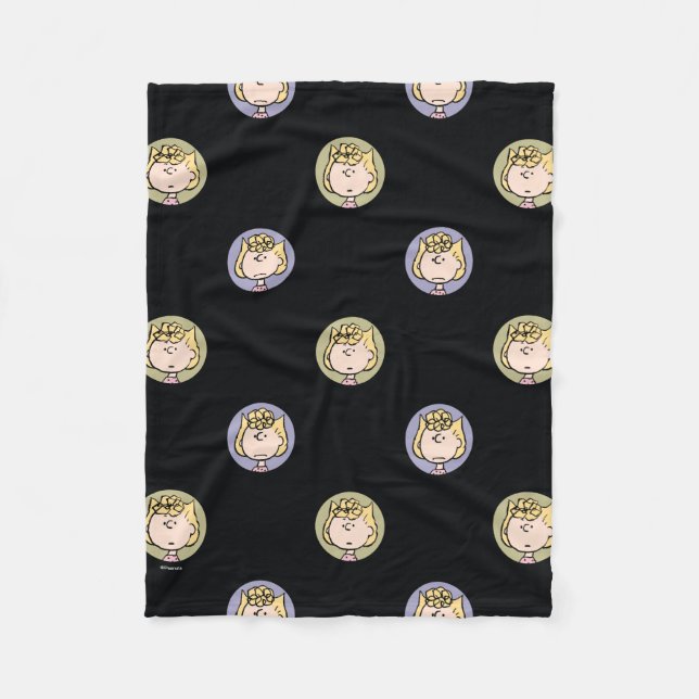 Peanuts | Sally's Faces Fleece Blanket (Front)