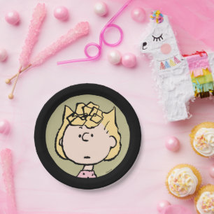 Peanuts   Sally's Faces Paper Plate