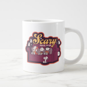 Peanuts Scary Movie Club Halloween Couch Large Coffee Mug