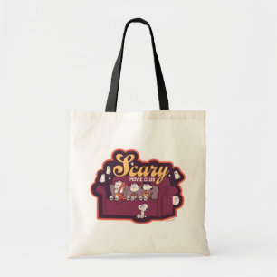 Peanuts Scary Movie Club Halloween Couch Tote Bag