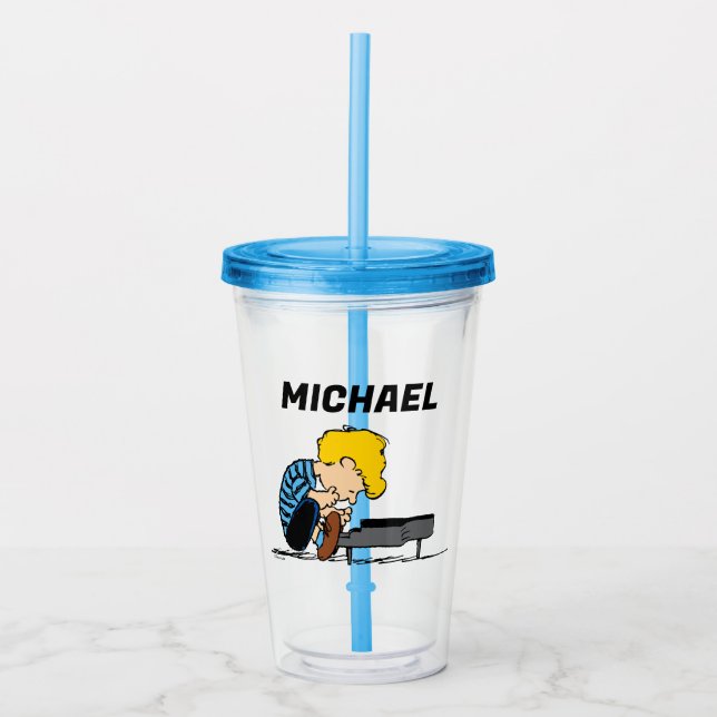 Peanuts | Schroeder | Add Your Name Acrylic Tumbler (Front)