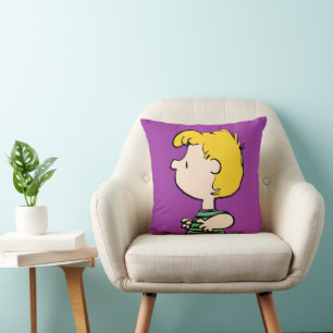Peanuts   Schroeder Away From the Piano Throw Pillow