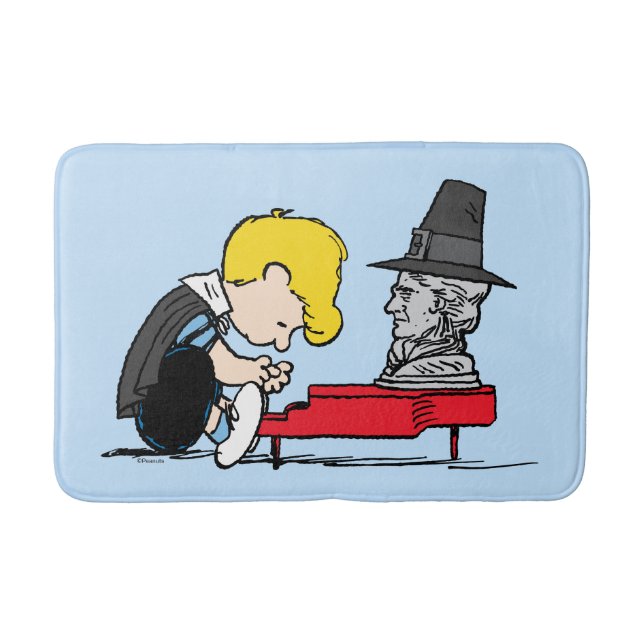 Peanuts | Schroeder Pilgrim Bath Mat (Front)