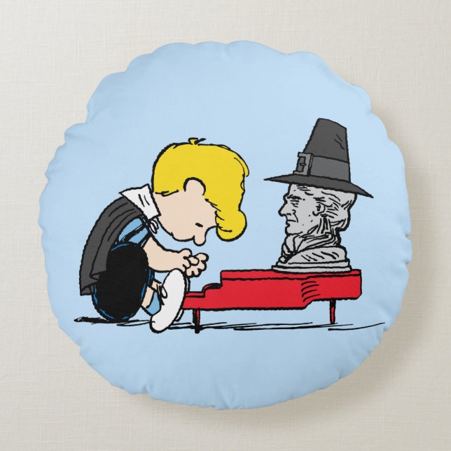 Peanuts | Schroeder Pilgrim Round Pillow (Front)