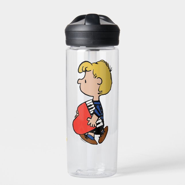 Peanuts | Schroeder Travelling Piano Water Bottle (Front)