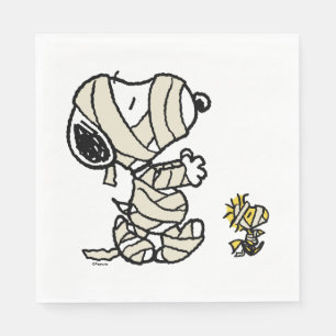 Peanuts   Snoopy and Woodstock Mummies Napkin