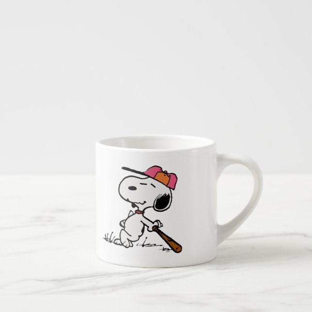 Peanuts | Snoopy at Bat Espresso Cup (Right)
