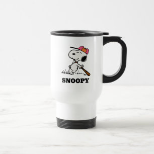 Peanuts Snoopy at Bat Travel Mug
