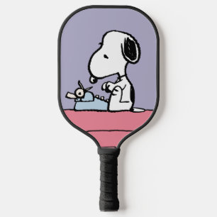 Peanuts   Snoopy at the Typewriter 2 Pickleball Paddle