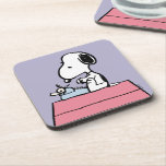 Peanuts | Snoopy at the Typewriter Coaster<br><div class="desc">Check out this awesome Peanuts design featuring Snoopy.</div>