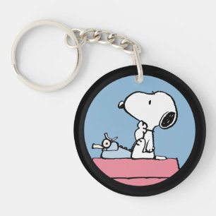 Peanuts   Snoopy at the Typewriter Keychain