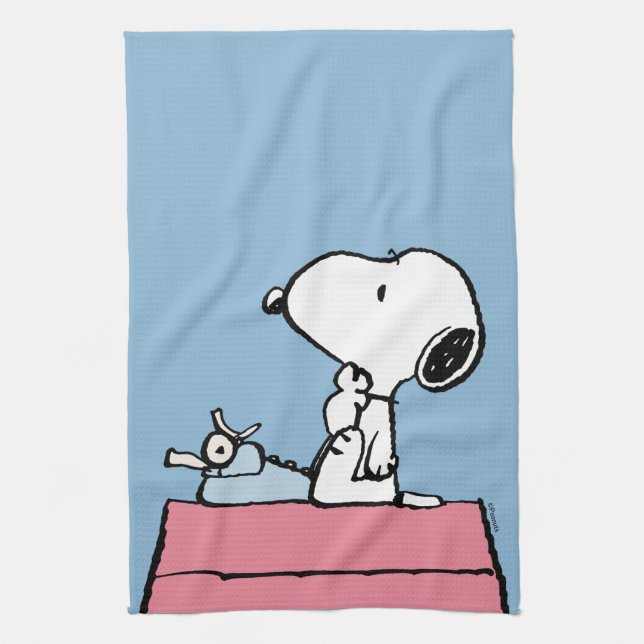 Peanuts | Snoopy at the Typewriter Kitchen Towel (Vertical)