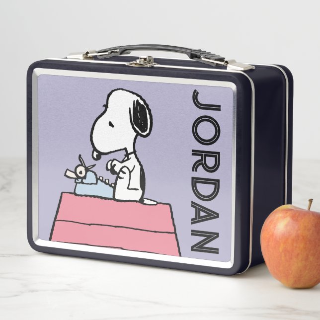 Peanuts | Snoopy at the Typewriter Metal Lunch Box (In Situ)