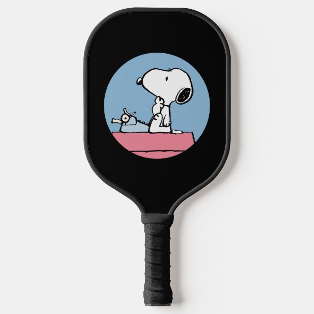 Peanuts | Snoopy at the Typewriter Pickleball Paddle (Front)