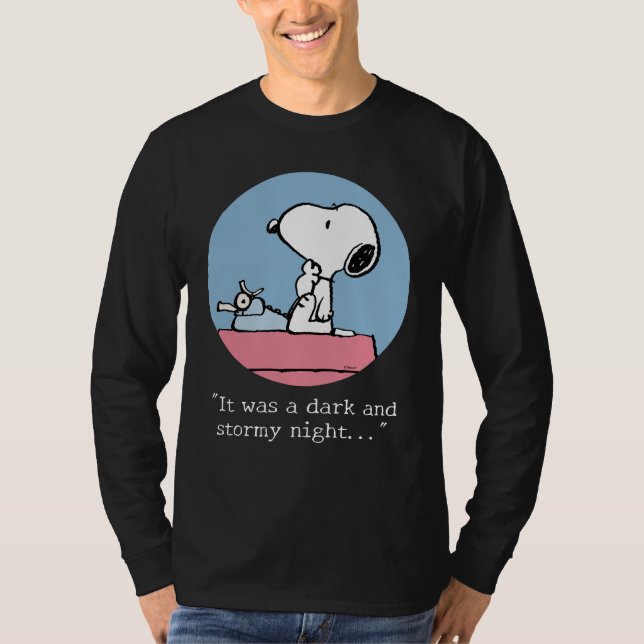 Peanuts | Snoopy at the Typewriter T-Shirt (Front)