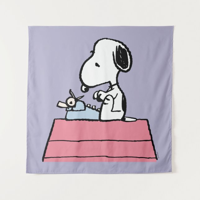 Peanuts | Snoopy at the Typewriter Tapestry (Front)