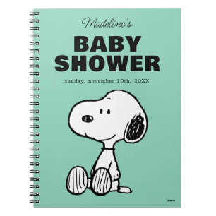 Peanuts   Snoopy Baby Shower Guest & Gift List Notebook