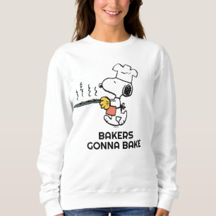 Peanuts Snoopy Baking Cookies Sweatshirt