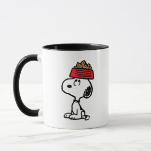 Peanuts   Snoopy Balancing His Dog Dish Mug