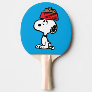 Peanuts   Snoopy Balancing His Dog Dish Ping Pong Paddle
