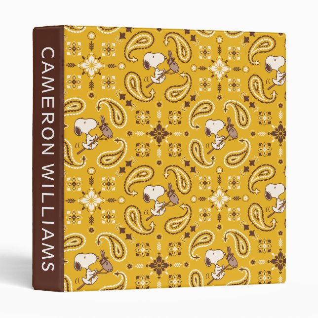 Peanuts | Snoopy Bandana Cowboy Binder (Front/Spine)