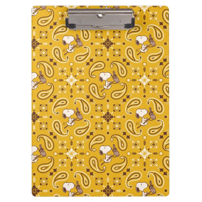 Peanuts | Snoopy Bandana Cowboy Clipboard (Front)