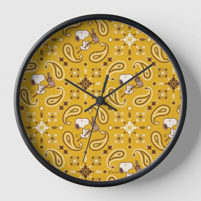 Peanuts | Snoopy Bandana Cowboy Clock (Front)
