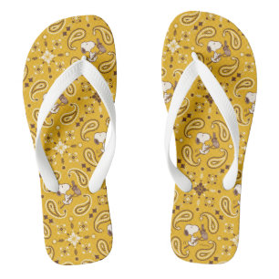 Peanuts   Snoopy Bandana Cowboy Flip Flops