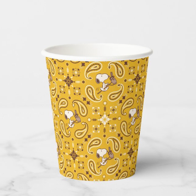 Peanuts | Snoopy Bandana Cowboy Paper Cups (Front)