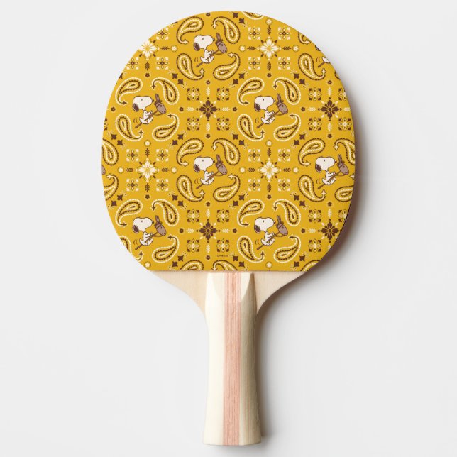 Peanuts | Snoopy Bandana Cowboy Ping Pong Paddle (Front)