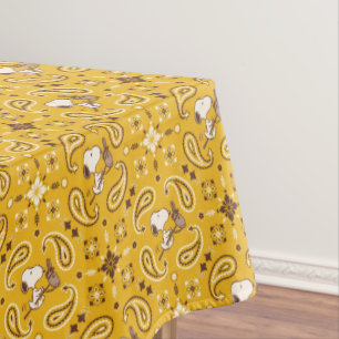 Peanuts   Snoopy Bandana Cowboy Tablecloth