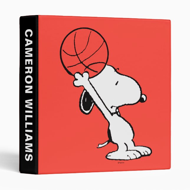 Peanuts | Snoopy Basketball Hoop Shot Binder (Front/Spine)