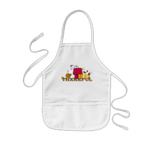 Peanuts   Snoopy Be Thankful Kids Apron
