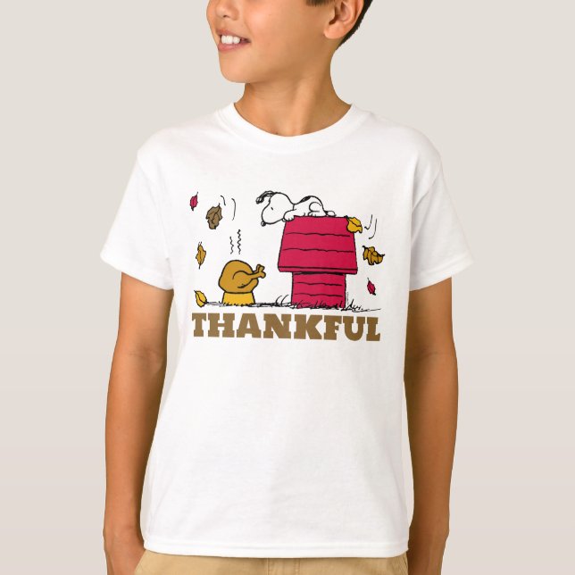 Peanuts | Snoopy Be Thankful T-Shirt (Front)