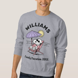Peanuts Snoopy Beach Family Vacation Sweatshirt