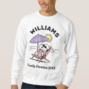 Peanuts Snoopy Beach Family Vacation Sweatshirt